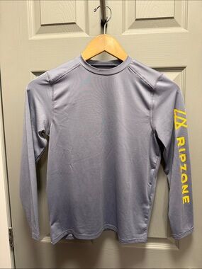 Ripzone Gray Long Sleeve Rash Guard Top Youth XL
